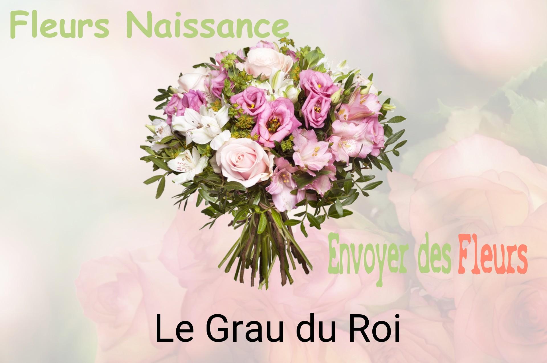 Bouquet de fleurs de naissance livré à Le Grau-du-Roi